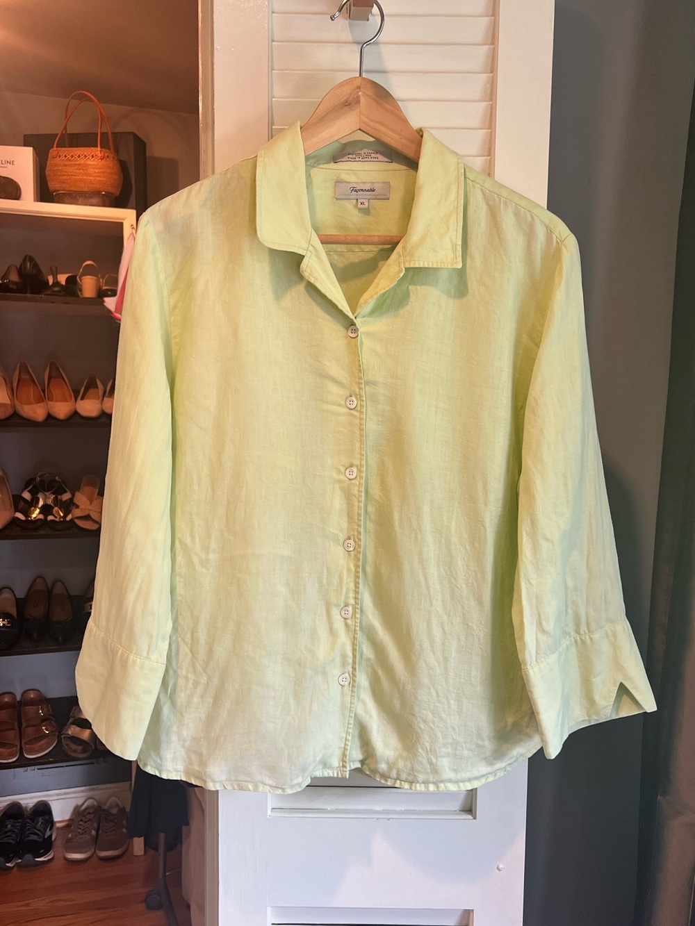 Faconnable Button-Down Linen Shirt